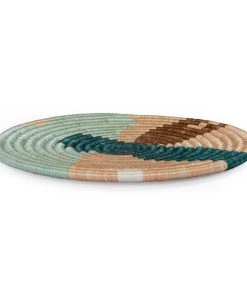 KAZI Abstract Apricot + Seafoam Hot Pad Home Goods