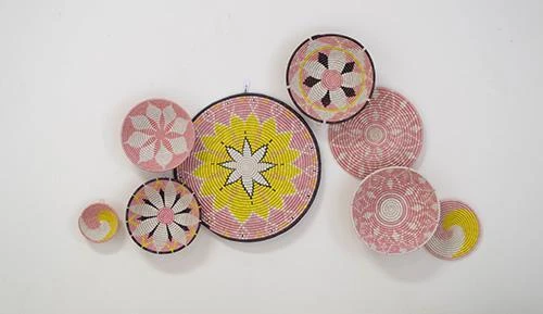 KAZI Home Goods Blush Pink + Sun Unity Trivet 2 KAZI Home Goods Blush Pink + Sun Unity Trivet