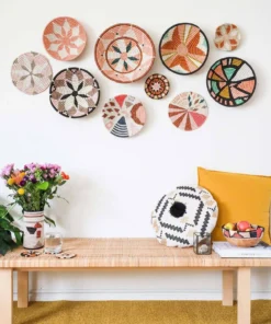 KAZI Medium Apricot Hope Round Basket