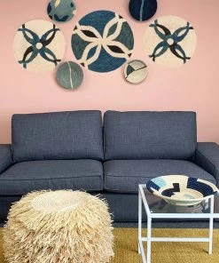 KAZI Medium Cool Sukari Round Basket Home Goods