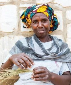 KAZI Medium Metallic Silver Virunga Round Basket Home Goods 7 KAZI Medium Metallic Silver Virunga Round Basket Home Goods