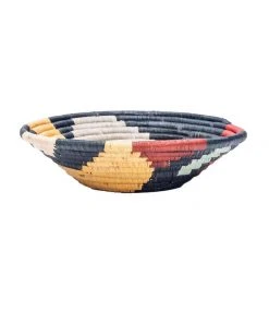 KAZI Medium Mod Abstract Round Basket 7 KAZI Medium Mod Abstract Round Basket