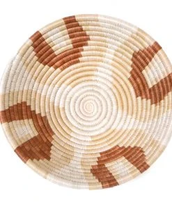 KAZI Home Goods Medium Shades Of Sand Round Basket
