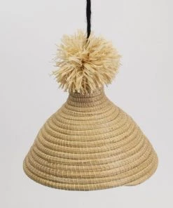 KAZI Lighting Natural Pom Pom Lamp Pendant