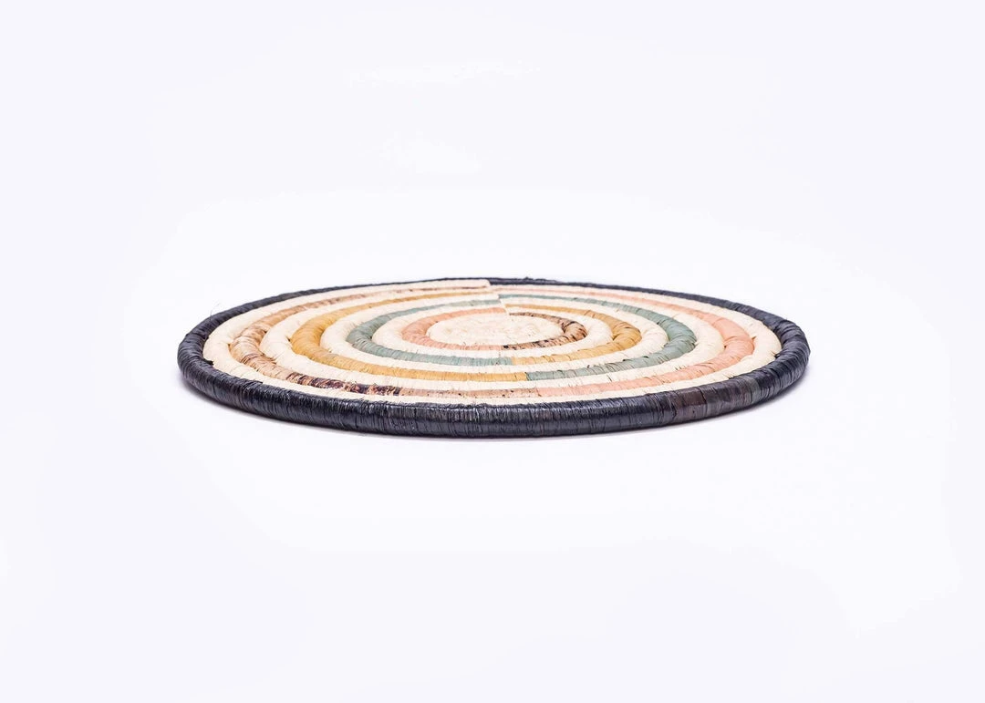 KAZI Best Sellers Peach + Banana Bark Striped Trivet 2 KAZI Best Sellers Peach + Banana Bark Striped Trivet