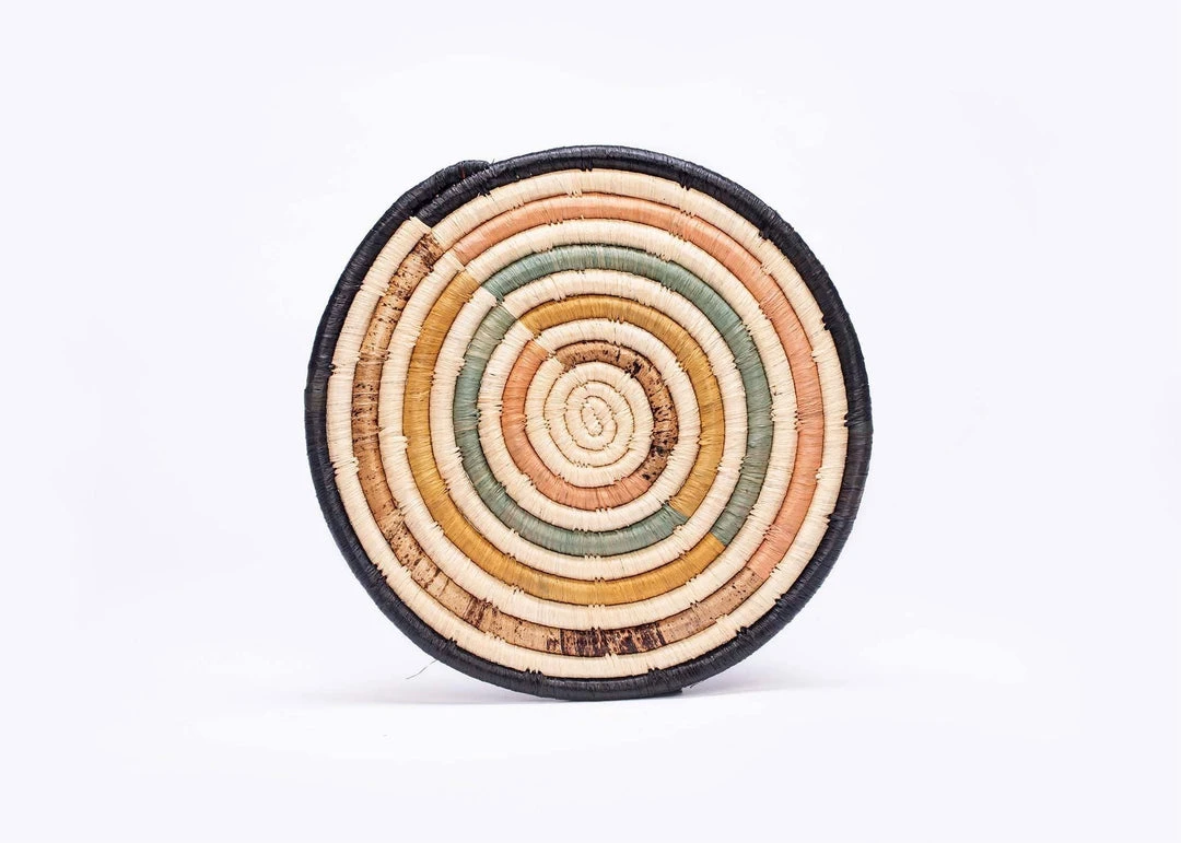 KAZI Best Sellers Peach + Banana Bark Striped Trivet 1 KAZI Best Sellers Peach + Banana Bark Striped Trivet