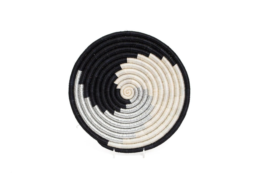 KAZI Silver + Black Unity Hot Pad Home Goods 1 KAZI Silver + Black Unity Hot Pad Home Goods