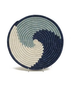 KAZI Home Goods Silver Blue Unity Trivet