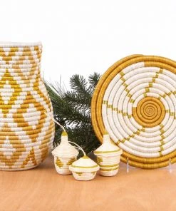 KAZI Spiral Metallic Gold Hot Pad Home Goods