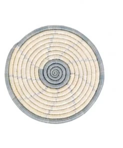 KAZI Spiral Metallic Silver Hot Pad Home Goods