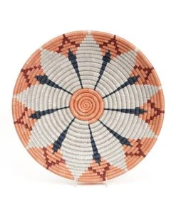 KAZI Home Goods Large Apricot Hope Round Basket