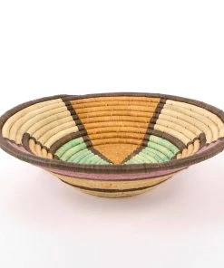 KAZI Extra Large Lilac + Neutrals Round Basket Home Goods