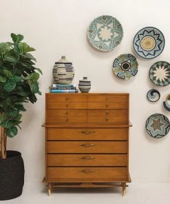 KAZI Extra Large Silver Blue + Navy Round Basket Home Goods 9 KAZI Extra Large Silver Blue + Navy Round Basket Home Goods