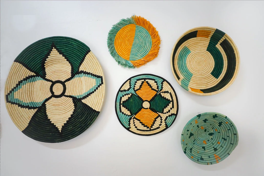 KAZI Home Goods Small Bermuda Fringed Wall Disc I 2 KAZI Home Goods Small Bermuda Fringed Wall Disc I