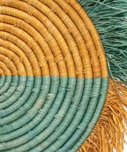 KAZI Home Goods Small Bermuda Fringed Wall Disc I 7 KAZI Home Goods Small Bermuda Fringed Wall Disc I