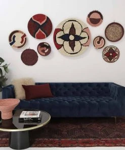 KAZI Home Goods Small Blossom Fringed Wall Disc I 5 KAZI Home Goods Small Blossom Fringed Wall Disc I