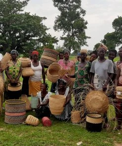 KAZI Extra Large Mwiba Grass Planter Home Goods