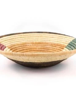 KAZI Jumbo Lilac + Neutrals Round Basket Home Goods