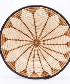 KAZI Large Banana Burst Woven Wall Plate Home Goods