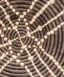 KAZI Home Goods Large Cocoa Sanaa Woven Wall Plate