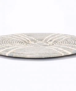 KAZI Large Opal Gray Sanaa Woven Wall Plate 7 KAZI Large Opal Gray Sanaa Woven Wall Plate