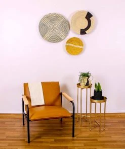 KAZI Large Opal Gray Sanaa Woven Wall Plate 6 KAZI Large Opal Gray Sanaa Woven Wall Plate