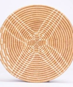KAZI Large Tan Sanaa Woven Wall Plate Home Goods