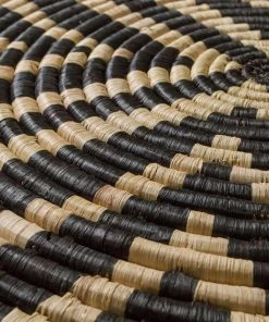 KAZI Black + Natural Geo Wall Basket 7 KAZI Black + Natural Geo Wall Basket