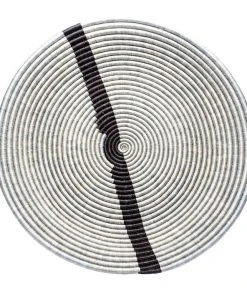 KAZI Extra Large Steeple Gray Modern Woven Wall Plate