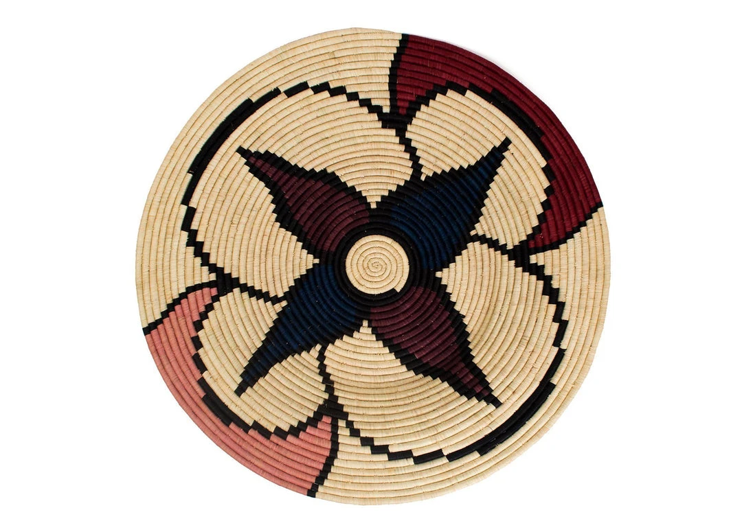 KAZI Jumbo Amelia Burgundy Wall Plate 1 KAZI Jumbo Amelia Burgundy Wall Plate