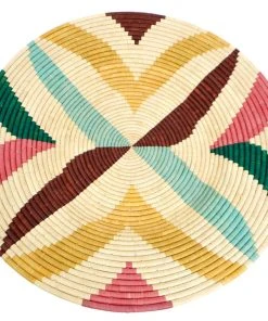 KAZI Home Goods Jumbo Vivid Margot Woven Wall Plate