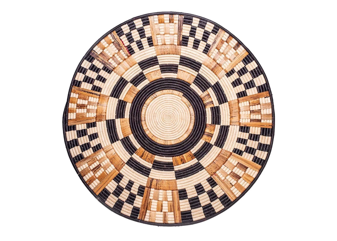 KAZI Oversized Midnight Woven Wall Plate 1 KAZI Oversized Midnight Woven Wall Plate