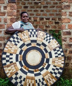 KAZI Oversized Midnight Woven Wall Plate 6 KAZI Oversized Midnight Woven Wall Plate