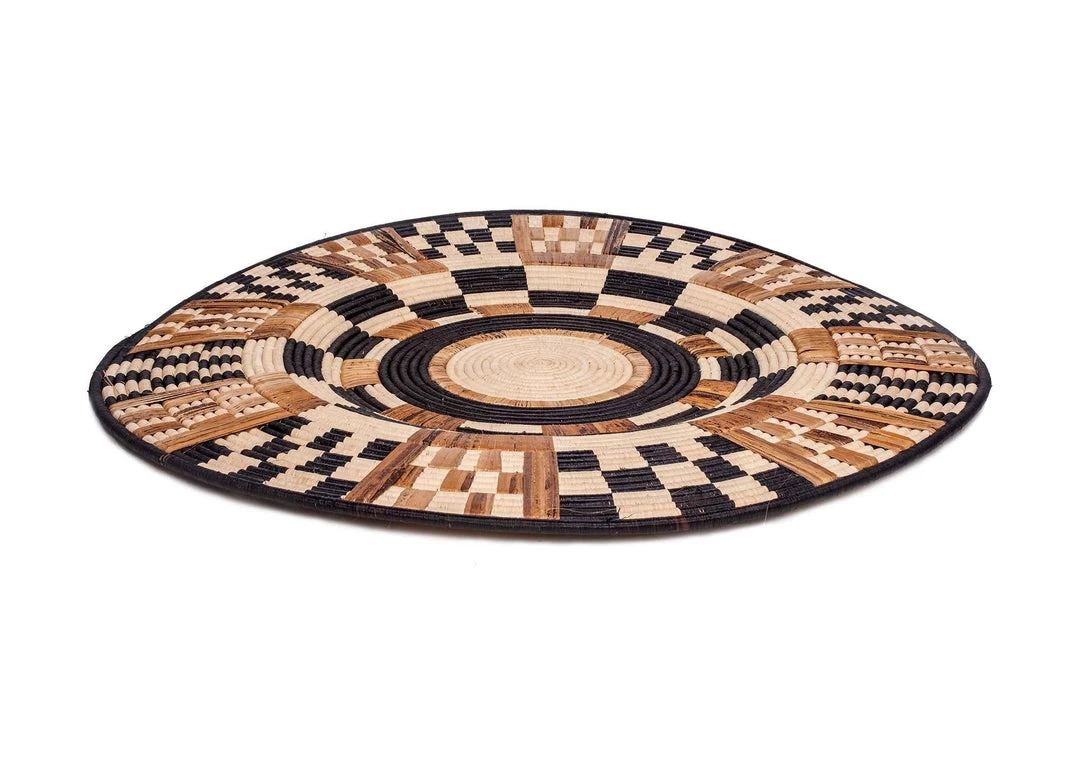 KAZI Oversized Midnight Woven Wall Plate 4 KAZI Oversized Midnight Woven Wall Plate