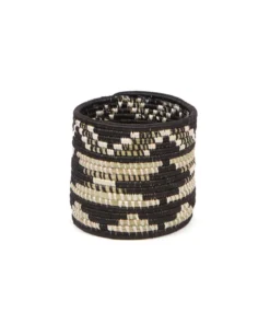 KAZI Small Black Patterned Planter Home Goods