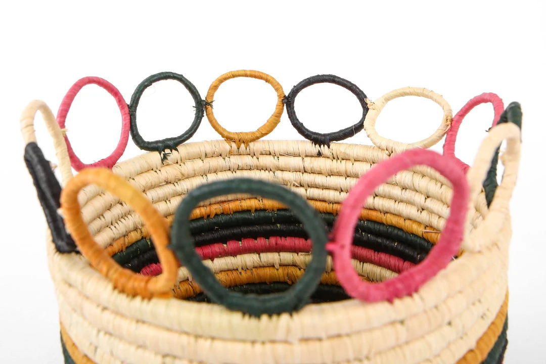 KAZI Medium Mod Rainbow Hooped Planter 3 KAZI Medium Mod Rainbow Hooped Planter