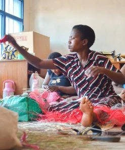 KAZI Medium Mod Rainbow Hooped Planter 9 KAZI Medium Mod Rainbow Hooped Planter