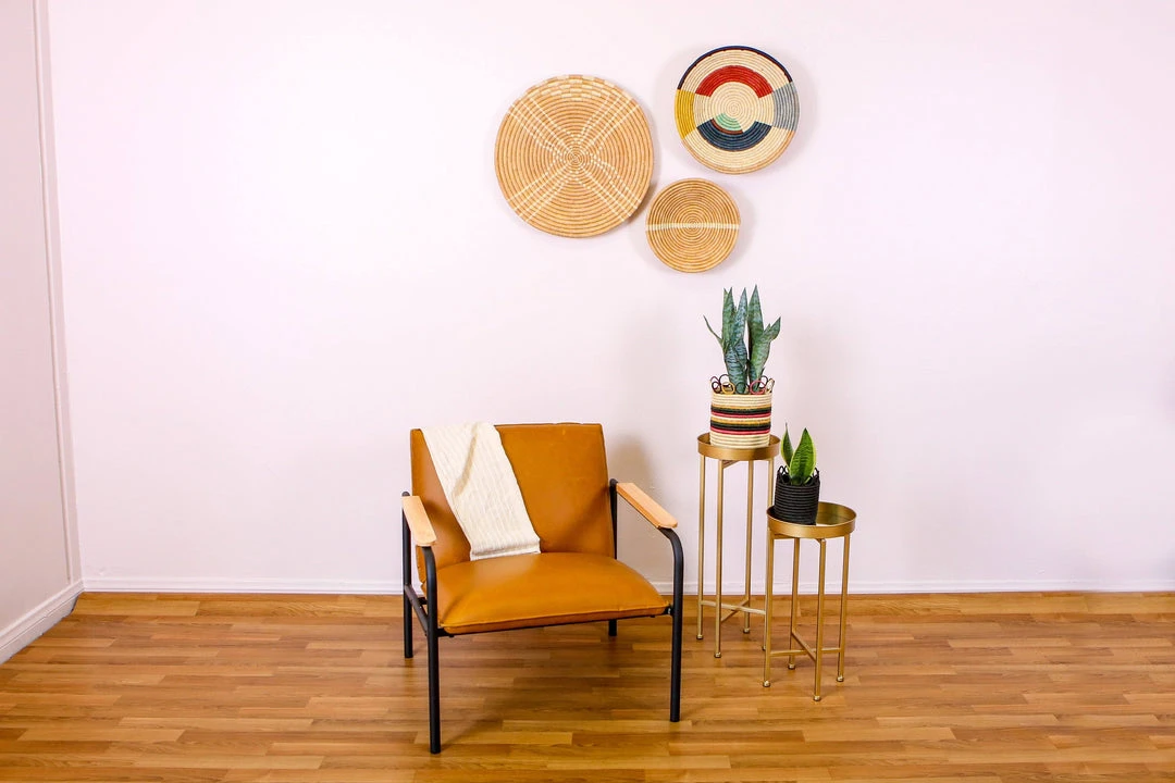 KAZI Medium Mod Rainbow Hooped Planter 4 KAZI Medium Mod Rainbow Hooped Planter