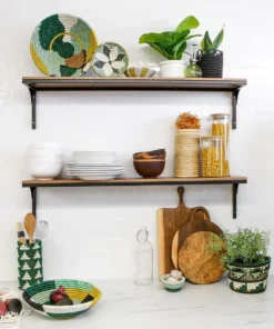 KAZI Home Goods Small Bayou Hope Round Basket