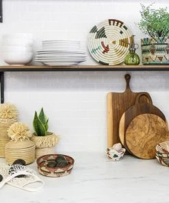 KAZI Home Goods Small Cocoa + Gray Jadi Round Basket 7 KAZI Home Goods Small Cocoa + Gray Jadi Round Basket