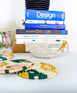 KAZI Small Floret Mtoto Round Basket Home Goods