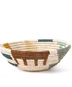 KAZI Small Shades Of Sand Mtoto Round Basket