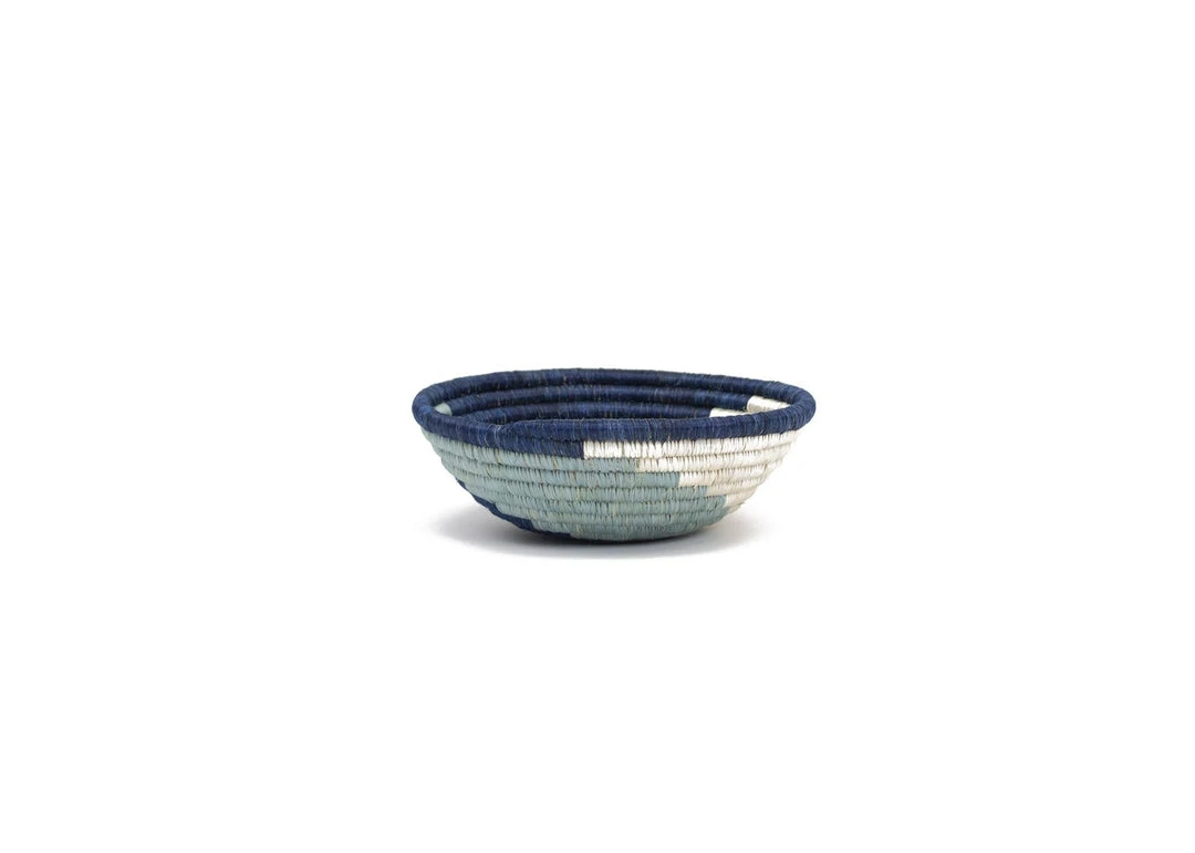 KAZI Silver Blue Unity Basket 3 KAZI Silver Blue Unity Basket