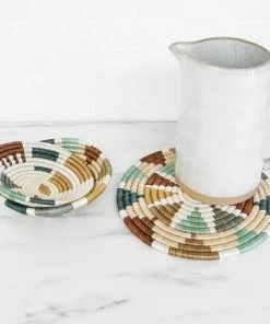 KAZI Small Soothing Sands Nyota Round Basket