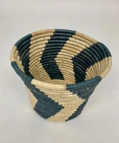 KAZI Home Goods Blue Gray Chevron Planter 9 KAZI Home Goods Blue Gray Chevron Planter