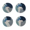KAZI Abstract Blue Coaster Set Home Goods