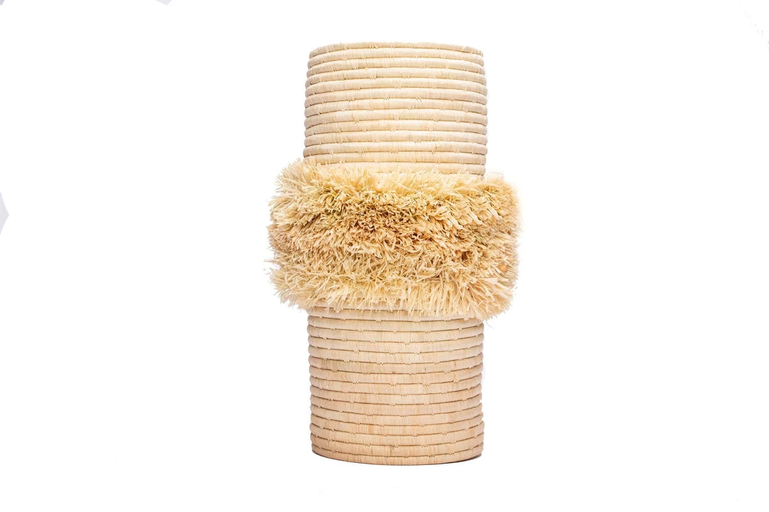 KAZI Home Goods All Natural Fringe Vase 1 KAZI Home Goods All Natural Fringe Vase