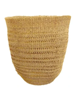 KAZI Home Goods Lace Hurricane Basket Vase