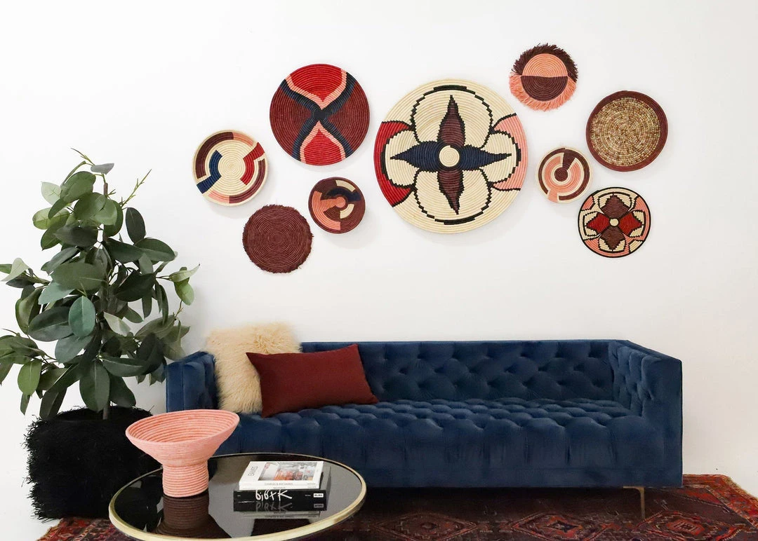 KAZI Home Goods Amelia Burgundy Plate II 4 KAZI Home Goods Amelia Burgundy Plate II