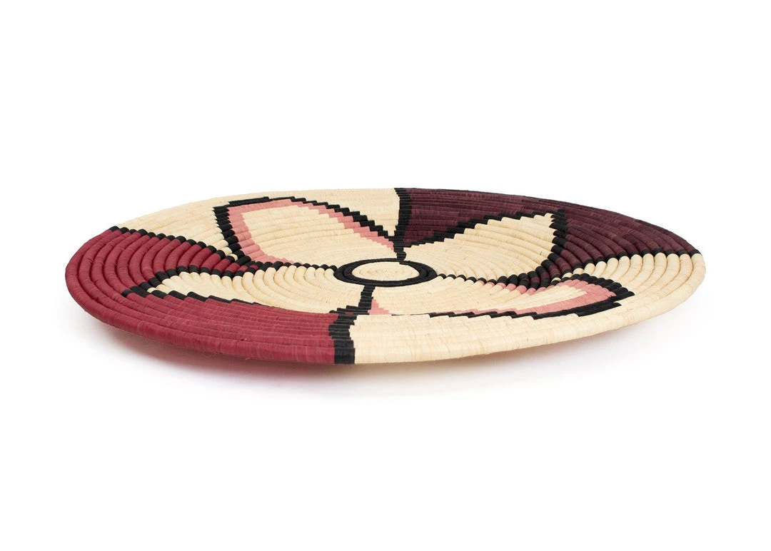 KAZI Home Goods Amelia Burgundy Plate II 3 KAZI Home Goods Amelia Burgundy Plate II